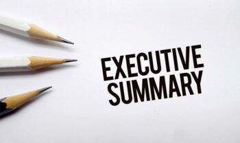 Executive,Summary,Memo,Written,On,A,White,Background,With,Pencils