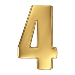 3d,Golden,Number,Collection,-,4
