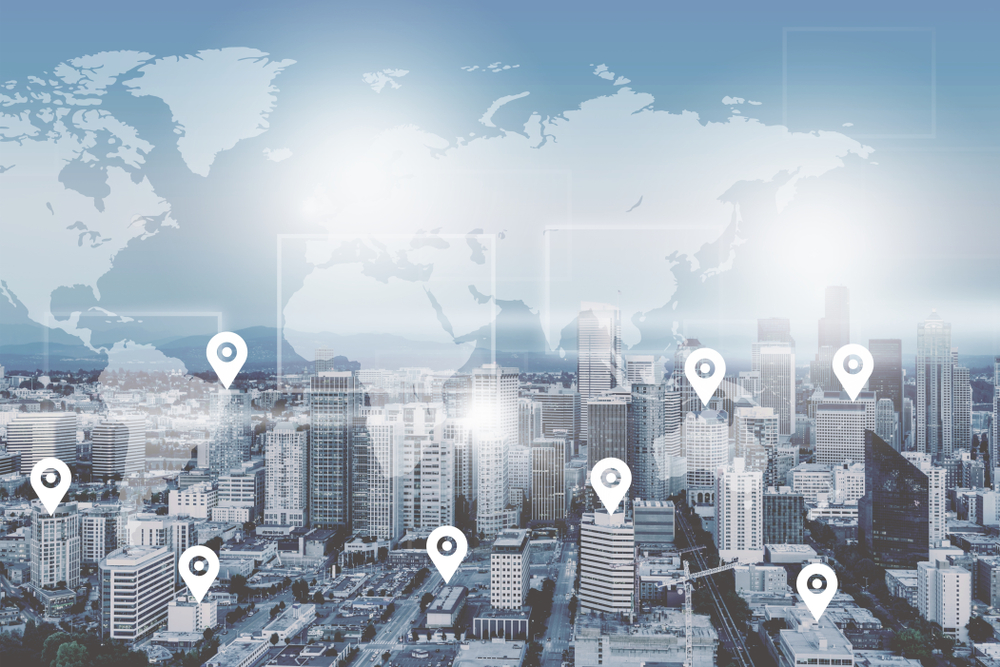 Searching,Location,On,Map,And,Pin,Above,Blue,Tone,City Searching,Location,On,Map,And,Pin,Above,Blue,Tone,City