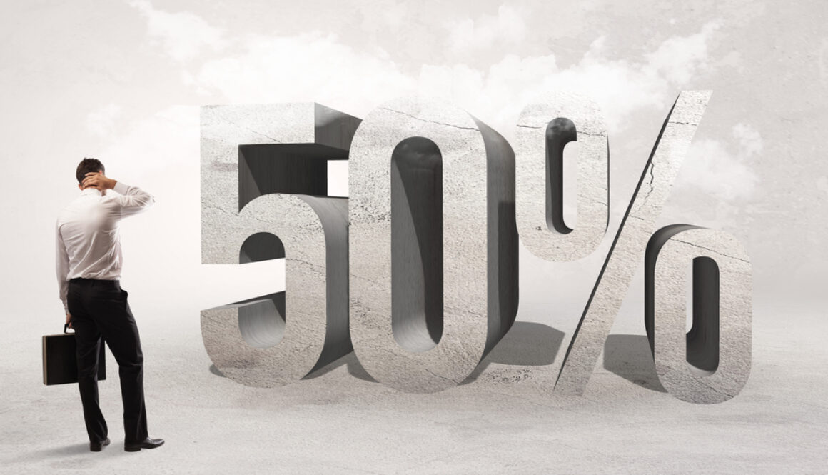 Rear,View,Of,A,Businessman,Standing,In,Front,Of,50%